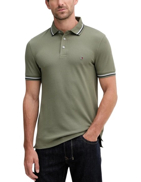 Tommy Hilfiger Polo Homme vert – Style moderne