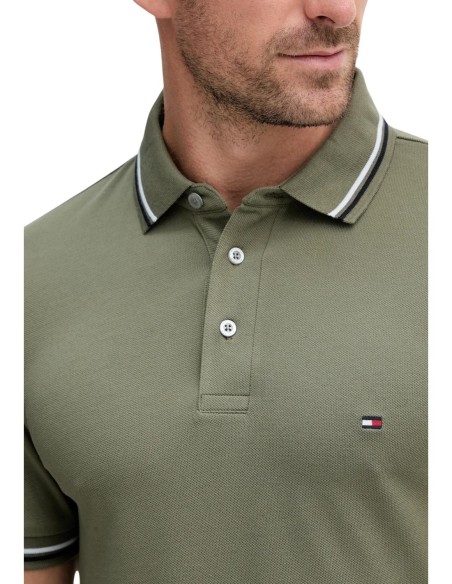 Tommy Hilfiger Polo Homme vert – Style moderne