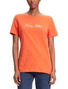 Tommy Hilfiger T-Shirt Femme orange – Style lumineux