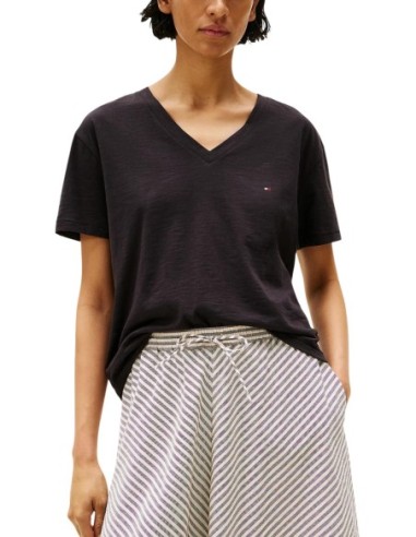 Tommy Hilfiger T-Shirt Femme noir – Style polyvalent