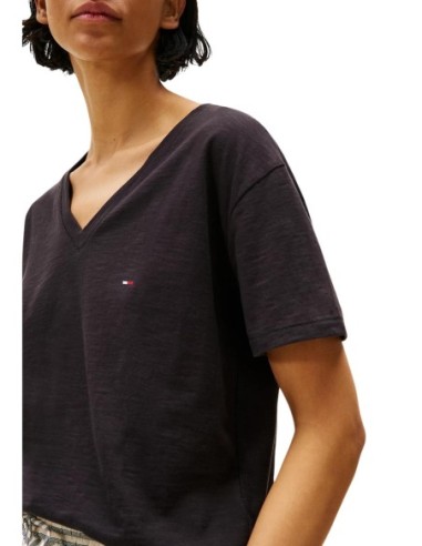 Tommy Hilfiger – T-Shirt Femme noir