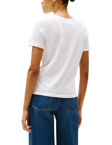 Tommy Hilfiger – T-Shirt Femme blanc