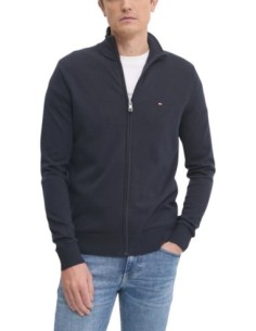 Tommy Hilfiger – Sweat Homme bleu zippé
