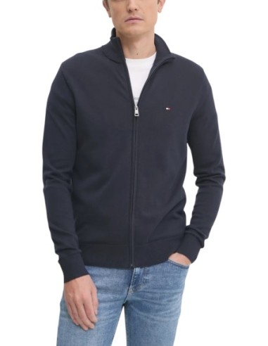 Tommy Hilfiger – Sweat Homme bleu zippé