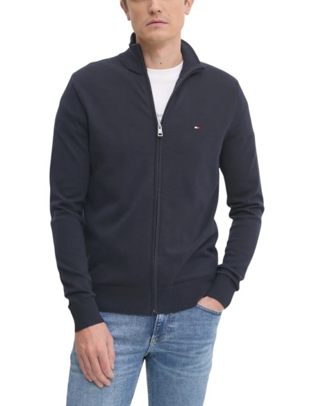 Tommy Hilfiger – Sweat Homme bleu zippé