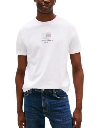 Tommy Hilfiger T-Shirt Homme blanc – Style graphique