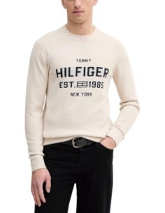 Tommy Hilfiger Pull Homme beige – Style moderne
