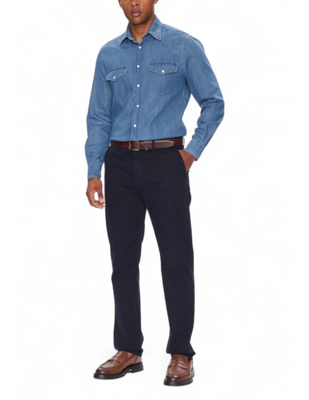 Tommy Hilfiger Chemise Homme bleu azur – Style polyvalent