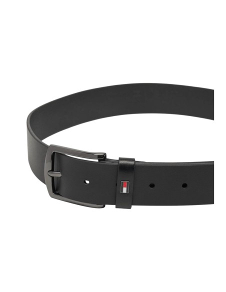 Tommy Hilfiger Ceinture Homme noire – Cuir véritable