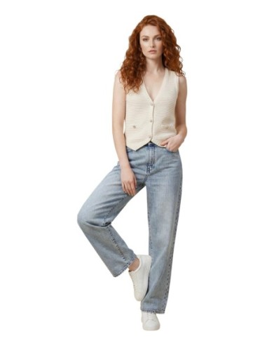 Morgan De Toi Gilet Femme beige – Style moderne