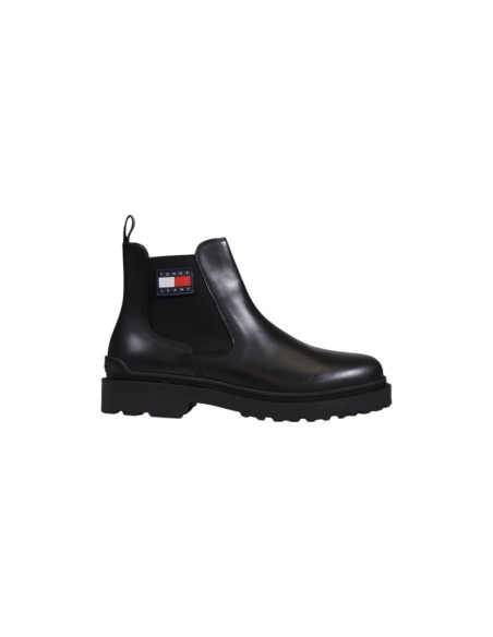 Tommy Hilfiger Bottes Homme noires – Cuir premium