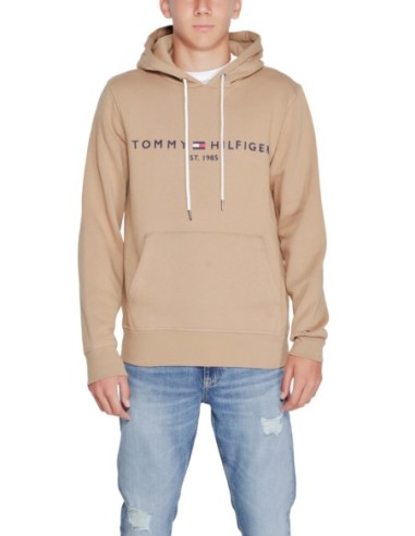 Tommy Hilfiger – Sweat Homme beige imprimé