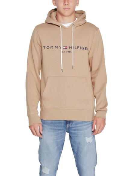Tommy Hilfiger – Sweat Homme beige imprimé