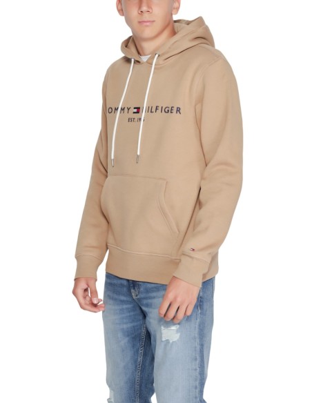 Tommy Hilfiger – Sweat Homme beige imprimé