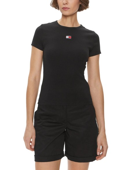 Tommy Hilfiger – T-Shirt Femme noir