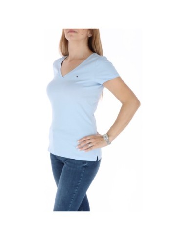 Tommy Hilfiger – T-Shirt Femme bleu azur